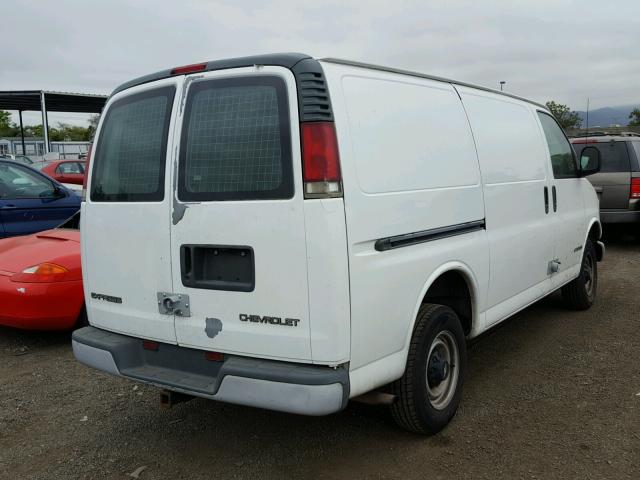 1GCGG25R811216719 - 2001 CHEVROLET EXPRESS G2 WHITE photo 4