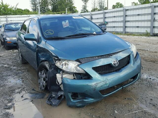 2T1BU40E89C110362 - 2009 TOYOTA COROLLA BA GREEN photo 1