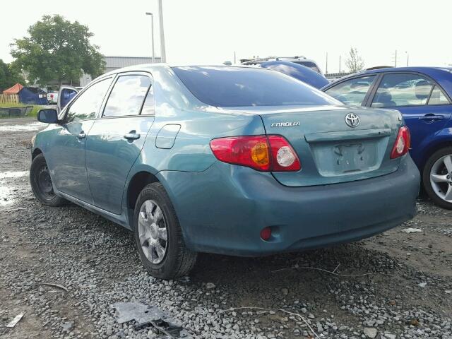 2T1BU40E89C110362 - 2009 TOYOTA COROLLA BA GREEN photo 3