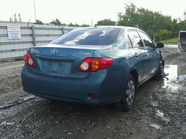 2T1BU40E89C110362 - 2009 TOYOTA COROLLA BA GREEN photo 4