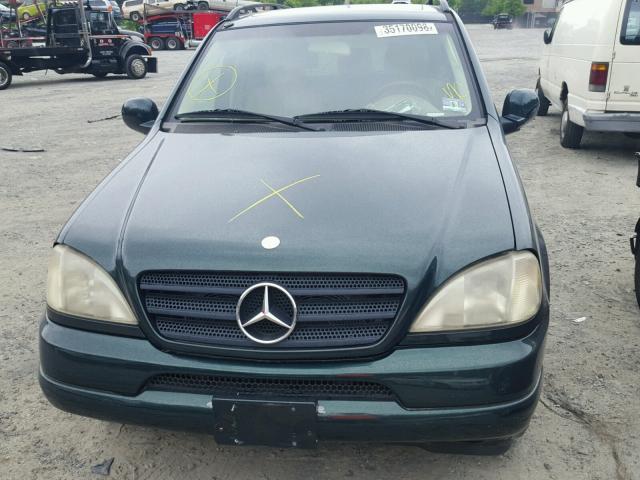 4JGAB54EXYA148367 - 2000 MERCEDES-BENZ ML 320 GREEN photo 7