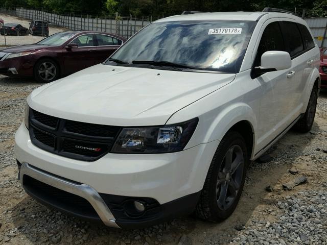 3C4PDCGG7ET261109 - 2014 DODGE JOURNEY CR WHITE photo 2