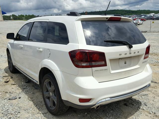 3C4PDCGG7ET261109 - 2014 DODGE JOURNEY CR WHITE photo 3