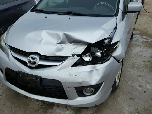 JM1CR293390334435 - 2009 MAZDA 5 SILVER photo 9