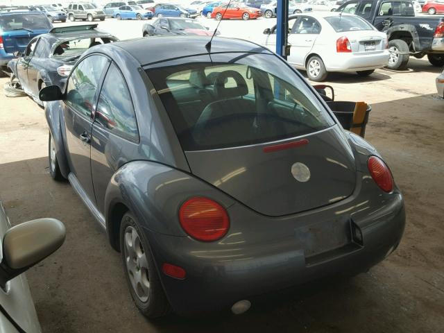 3VWCB21C72M438829 - 2002 VOLKSWAGEN NEW BEETLE 灰色 照片 3