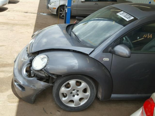 3VWCB21C72M438829 - 2002 VOLKSWAGEN NEW BEETLE 灰色 照片 9