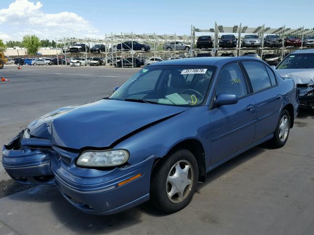 1G3NG52M1X6311975 - 1999 OLDSMOBILE CUTLASS GL BLUE photo 2