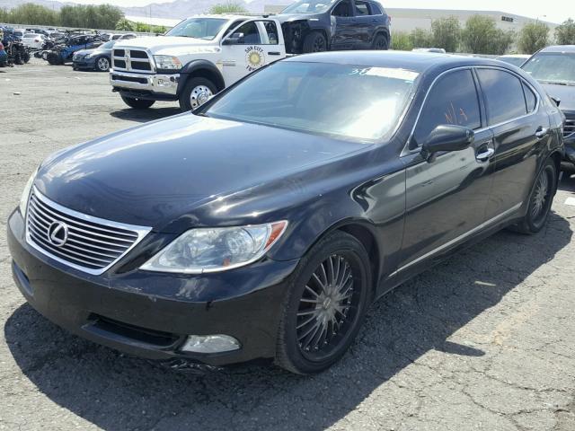 JTHGL46F475001897 - 2007 LEXUS LS 460L BLACK photo 2