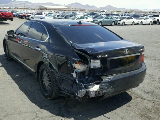 JTHGL46F475001897 - 2007 LEXUS LS 460L BLACK photo 3