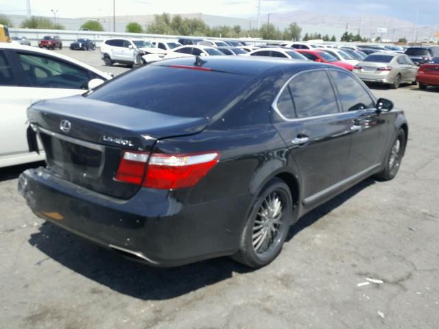 JTHGL46F475001897 - 2007 LEXUS LS 460L BLACK photo 4