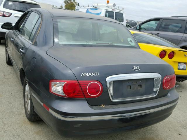 KNALD124855064236 - 2005 KIA AMANTI GRAY photo 3