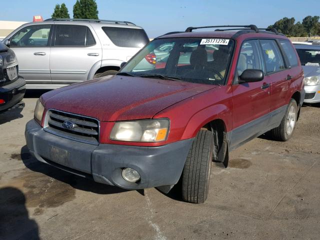 JF1SG63673H739546 - 2003 SUBARU FORESTER 2 RED photo 2