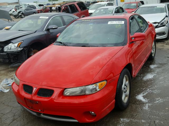 1G2WP52K2XF272370 - 1999 PONTIAC GRAND PRIX RED photo 2