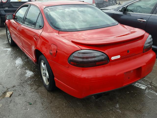 1G2WP52K2XF272370 - 1999 PONTIAC GRAND PRIX RED photo 3