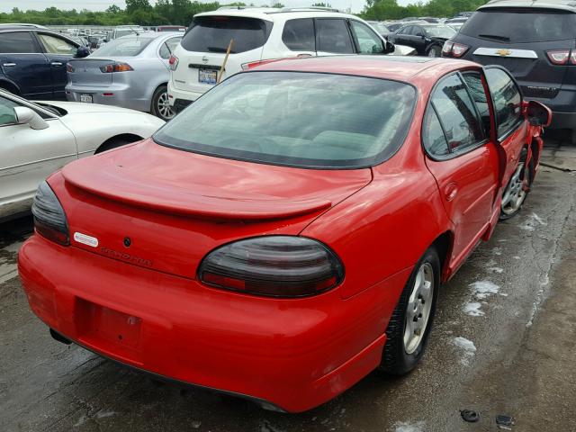 1G2WP52K2XF272370 - 1999 PONTIAC GRAND PRIX RED photo 4