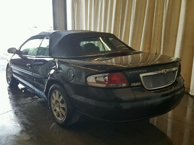 1C3EL75R96N282877 - 2006 CHRYSLER SEBRING BLACK photo 3