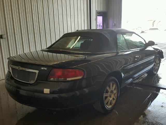 1C3EL75R96N282877 - 2006 CHRYSLER SEBRING BLACK photo 4