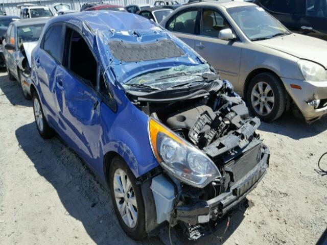 KNADN5A36D6195238 - 2013 KIA RIO EX/SX BLUE photo 1