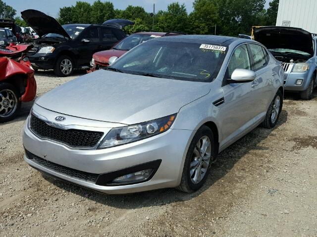 5XXGN4A73CG087124 - 2012 KIA OPTIMA EX SILVER photo 2