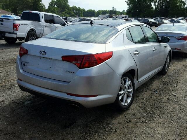 5XXGN4A73CG087124 - 2012 KIA OPTIMA EX SILVER photo 4