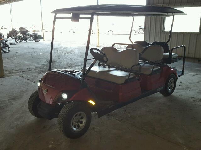 J0D005489 - 2017 YAMAHA GOLF CART RED photo 2