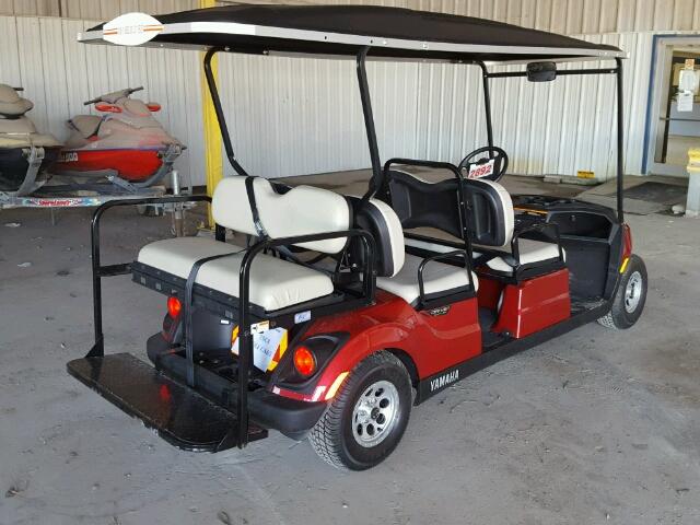 J0D005489 - 2017 YAMAHA GOLF CART RED photo 4