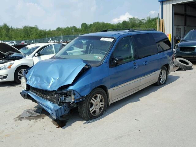 2FMDA53462BA78760 - 2002 FORD WINDSTAR S BLUE photo 2