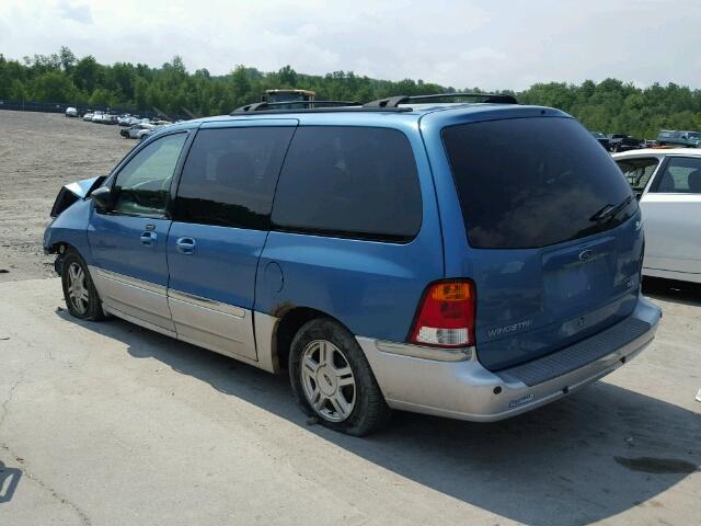 2FMDA53462BA78760 - 2002 FORD WINDSTAR S BLUE photo 3