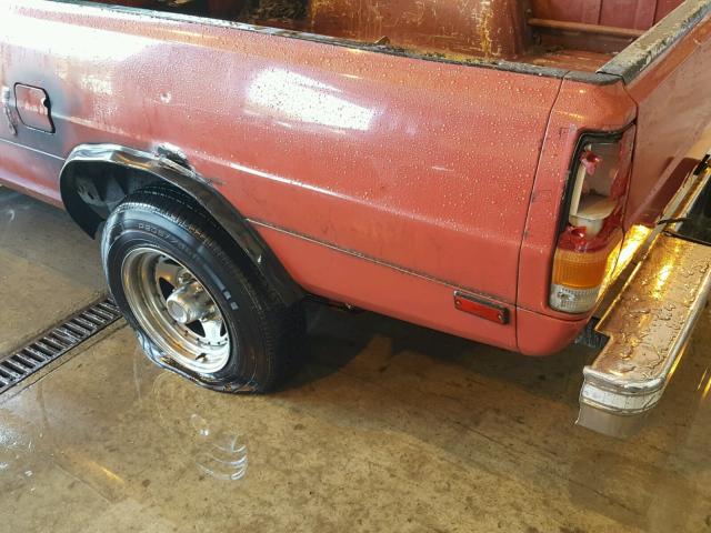 JB7FK44E8FP422678 - 1985 DODGE D50 ROYAL RED photo 9