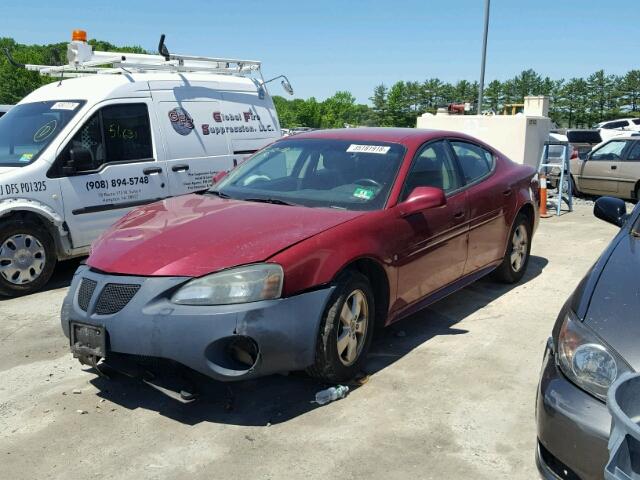 2G2WP552561110895 - 2006 PONTIAC GRAND PRIX MAROON photo 2