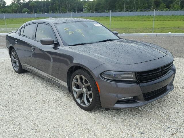 2C3CDXHG1FH890397 - 2015 DODGE CHARGER SX GRAY photo 1