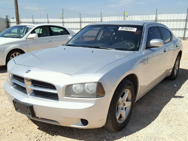 2B3CA4CDXAH316472 - 2010 DODGE CHARGER SILVER photo 2