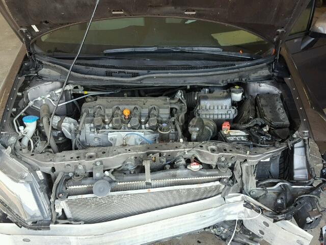 19XFB2F54DE044728 - 2013 HONDA CIVIC LX BROWN photo 7