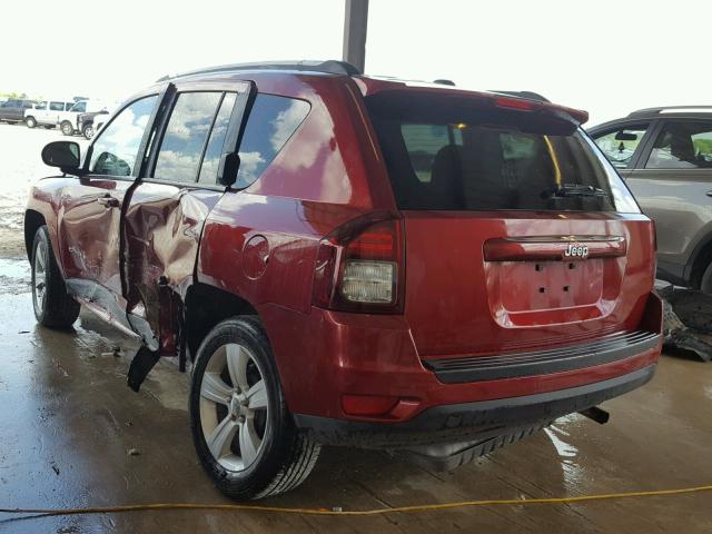 1C4NJCBBXHD102820 - 2017 JEEP COMPASS SP RED photo 3