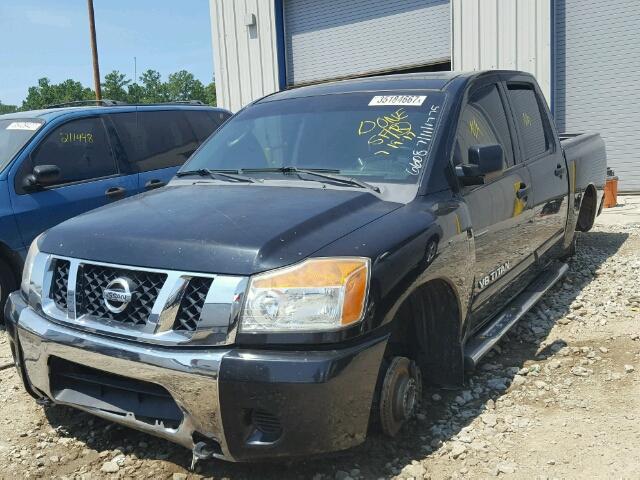 1N6BA07D58N336608 - 2008 NISSAN TITAN XE BLACK photo 2