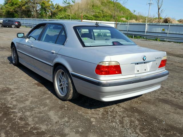 WBAGH83481DP26216 - 2001 BMW 740 IL SILVER photo 3