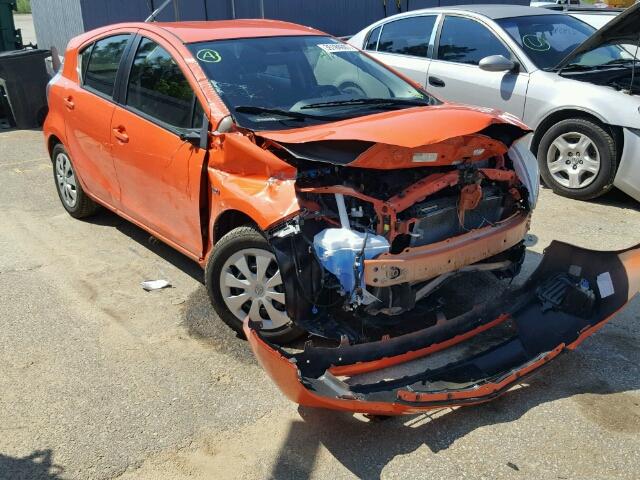 JTDKDTB3XD1047476 - 2013 TOYOTA PRIUS C ORANGE photo 1