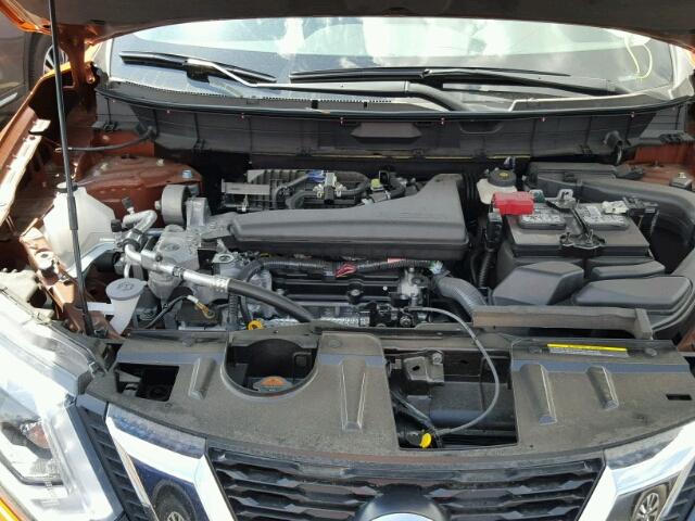 5N1AT2MVXHC737953 - 2017 NISSAN ROGUE ORANGE photo 7