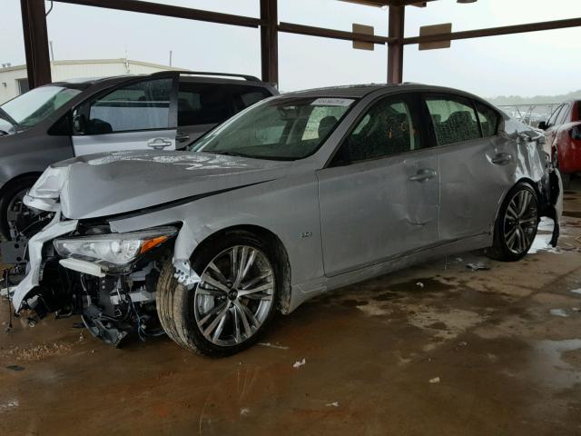 JN1EV7AP7JM353618 - 2018 INFINITI Q50 LUXE GRAY photo 2