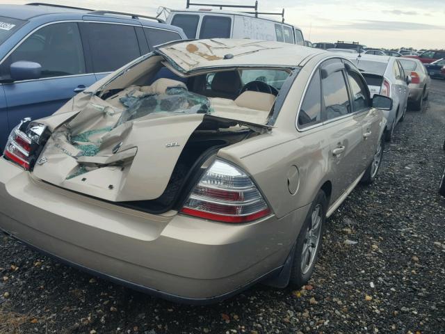 1FAHP24W78G157638 - 2008 FORD TAURUS SEL SILVER photo 4