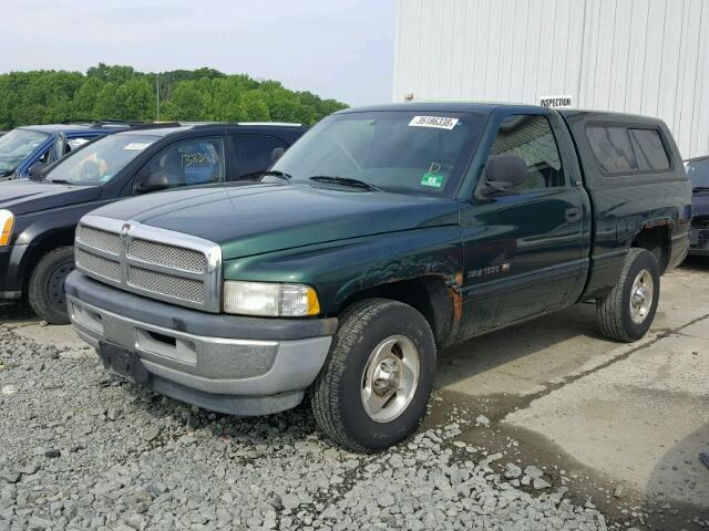 1B7HC16Y31S189715 - 2001 DODGE RAM 1500 GREEN photo 2