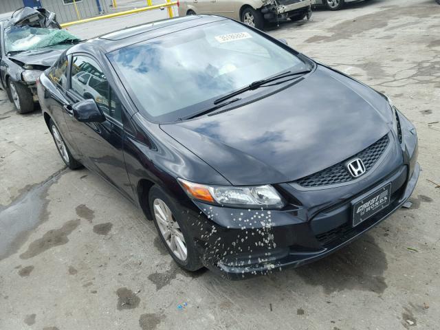 2HGFG3B17CH541268 - 2012 HONDA CIVIC EXL შავი ფოტო 1