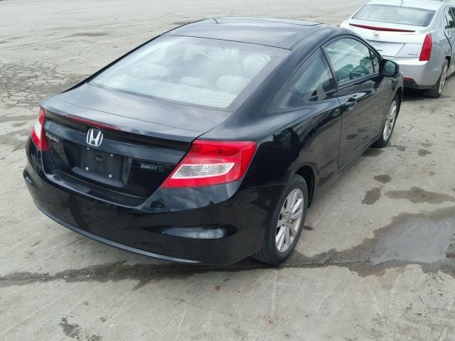 2HGFG3B17CH541268 - 2012 HONDA CIVIC EXL შავი ფოტო 4