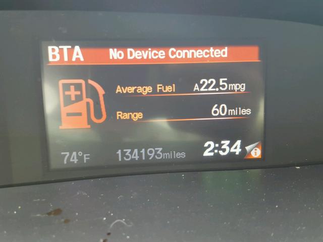 2HGFG3B17CH541268 - 2012 HONDA CIVIC EXL შავი ფოტო 8