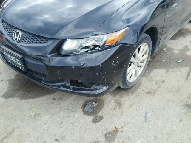 2HGFG3B17CH541268 - 2012 HONDA CIVIC EXL შავი ფოტო 9