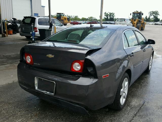 1G1ZA5EB8A4161775 - 2010 CHEVROLET MALIBU LS GRAY photo 4