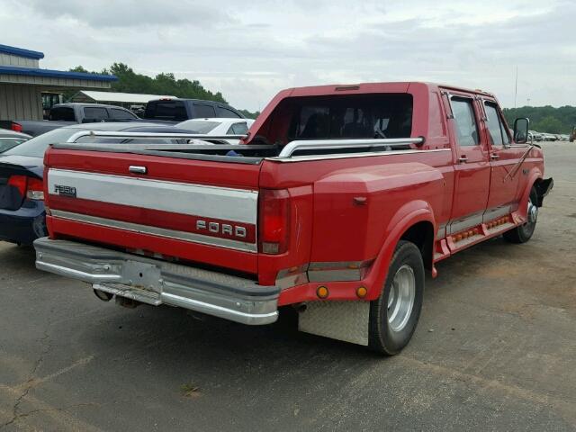 1FTJW35G2TEA09932 - 1996 FORD F350 RED photo 4