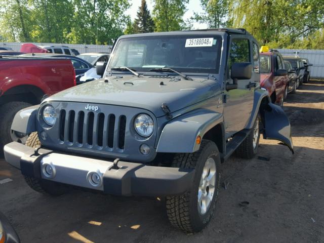 1C4AJWBG2FL621276 - 2015 JEEP WRANGLER S 蓝色 照片 2