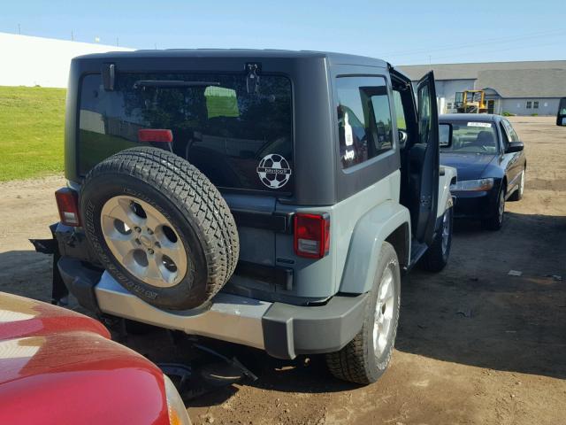 1C4AJWBG2FL621276 - 2015 JEEP WRANGLER S 蓝色 照片 4