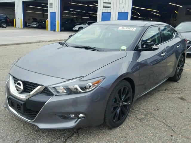 1N4AA6AP1HC422133 - 2017 NISSAN MAXIMA CHARCOAL photo 2